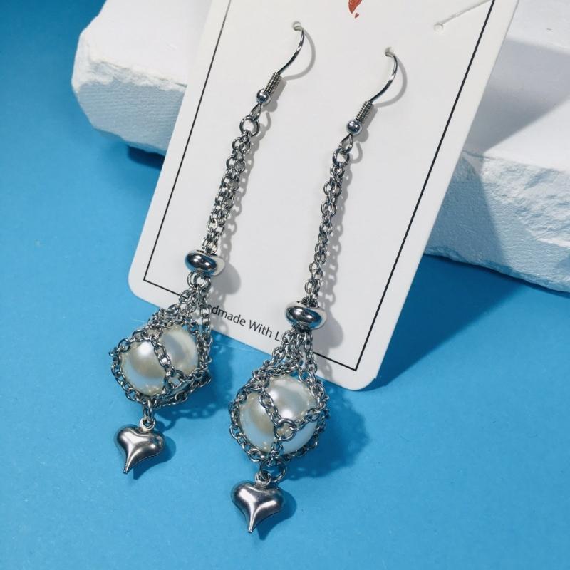 Interchangeable Crystal Holder Dangle Earrings Empty Stone Holder Replacement Drop Earrings for Women Party Jewelry Gift