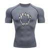Men Compression Fitness Workout T-Shirt, Ferocious Sharp Wer