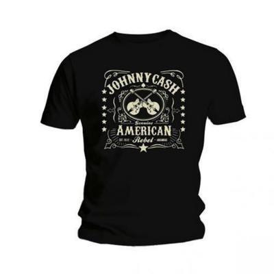 Johnny Cash Unisex Adult American Rebel T-Shirt