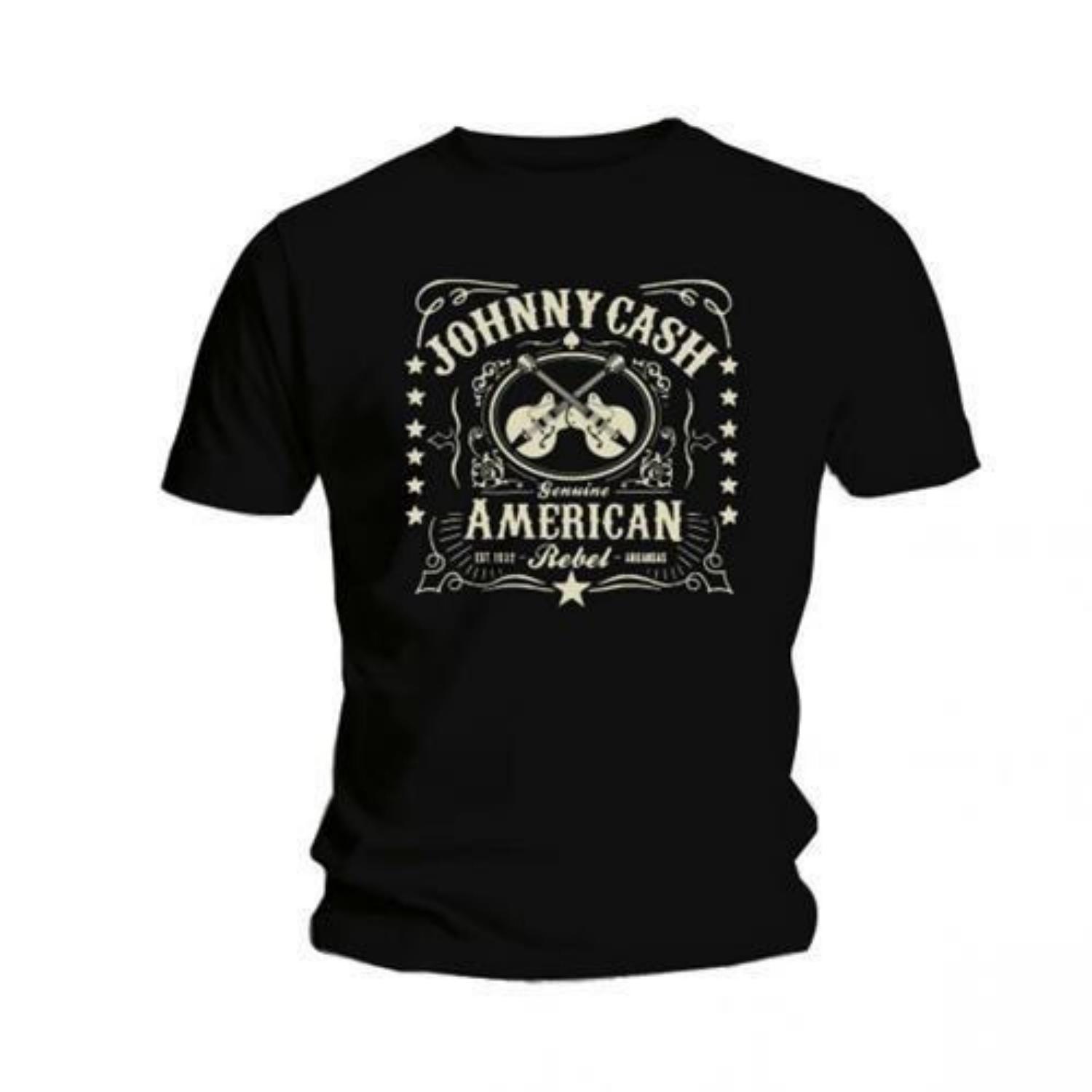 Johnny Cash Unisex Adult American Rebel T-Shirt S
