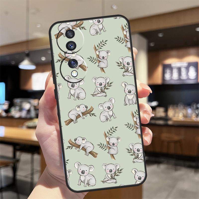 Cartoon Painting Animal Koala Case For Honor Magic 7 5 6 8 Lite Honor 400 200 Pro 50 70 90 X8c X9a X9b X9c X9d Win RT Cover