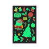 In-Stock Luminous Christmas Temporary Tattoo Stickers for Holiday Party & Window Decoration Gifts