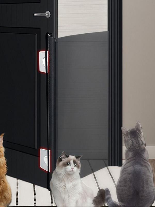 Retractable Pet Safety Gate Wide, Indoor Mesh Fence for Dogs & kitten, Mounting Accessories Included for Doors Hallways