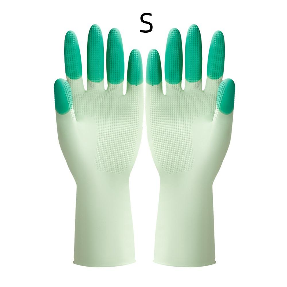 Waterproof Rubber Latex Gloves Thickened Housework Glove New Cuffs Dishwashing Gloves