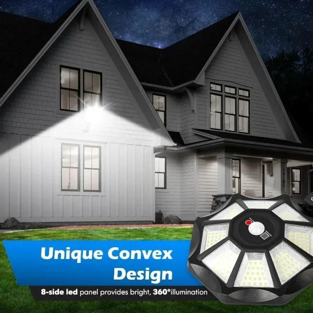 Efficient Solar Power Solar Wall Light Soft Even Brightness Fine Weather Resistance 180 Degree Round Light for 3.2V/6000mAh