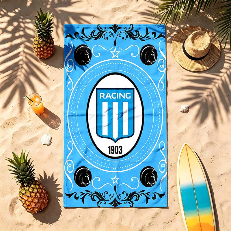 Racing Club de Avellaneda (5) Theme Beach Towel Sand Resistant Soft And Comfortable Suitable For The Pool Camping Yoga And Diving A Travel Essential