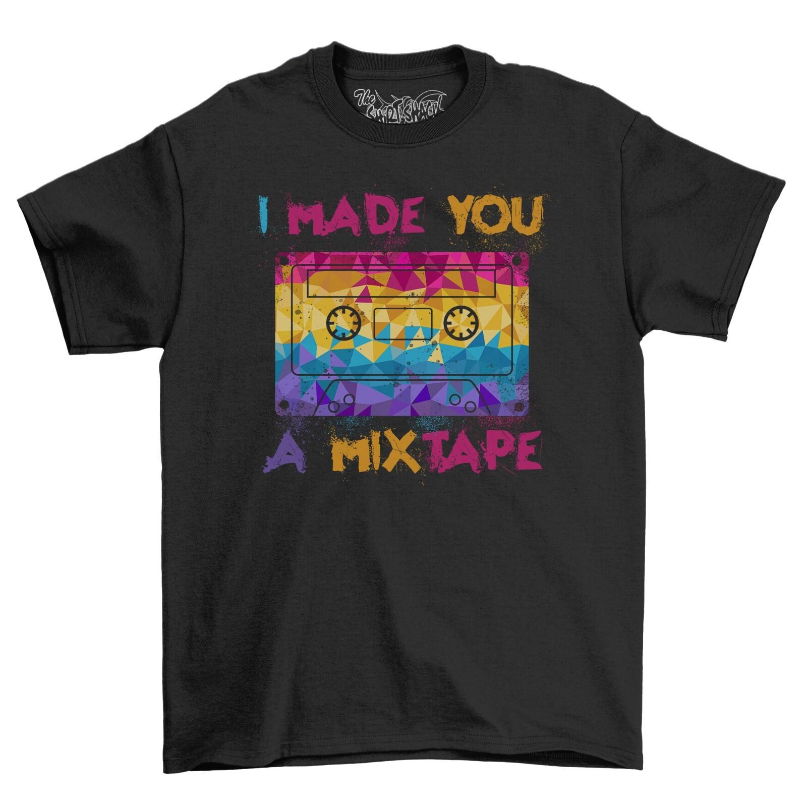 

Funny Men s T-Shirt Mens Womens Tees Tops novelty T Shirt Mens Womens Tees Top 2023 Made Mix Tape 80s Retro Gift Tee Shirt 2XL