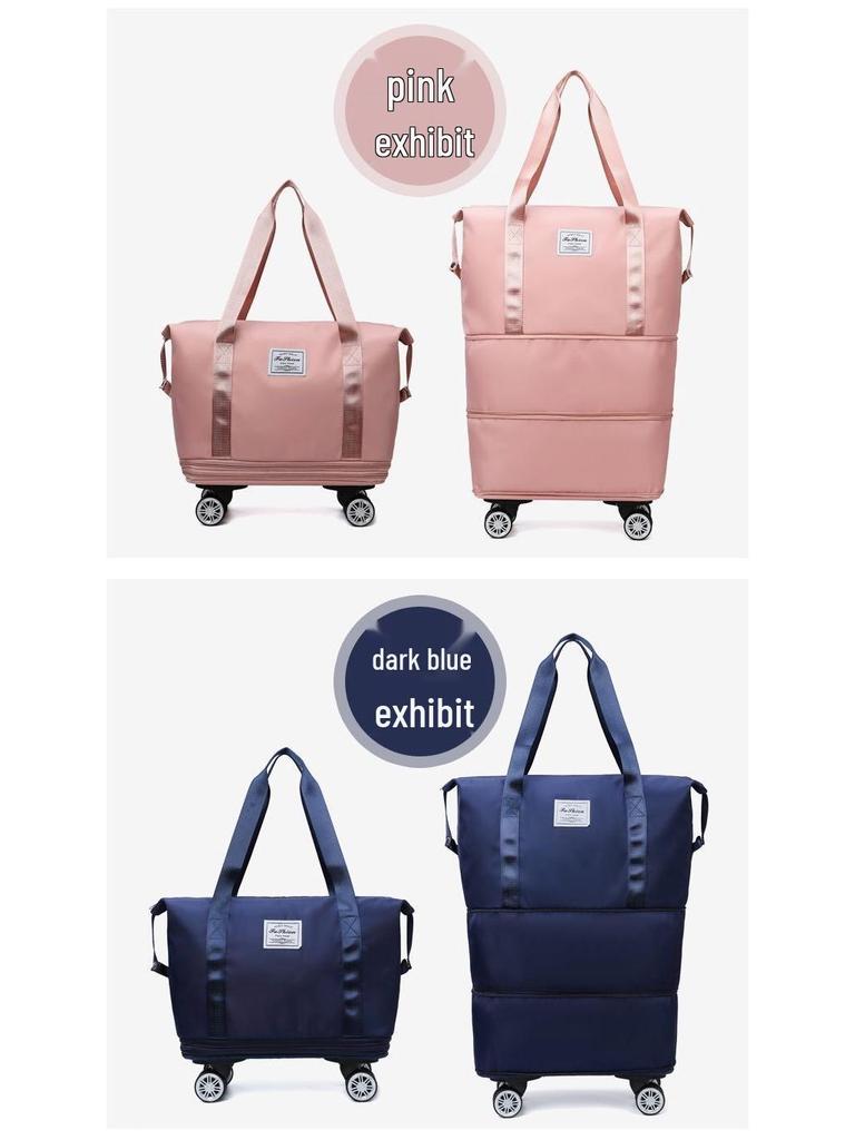 Large-Capacity Wheeled Waterproof Travel Bag for Short Trips