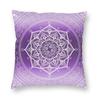 Luury Golden Mandala Om Throw Pillow Cover Home Decor Square Yoga Buddhism Aum Meditation Cushion Cover  PillowcoverWhite,(12)