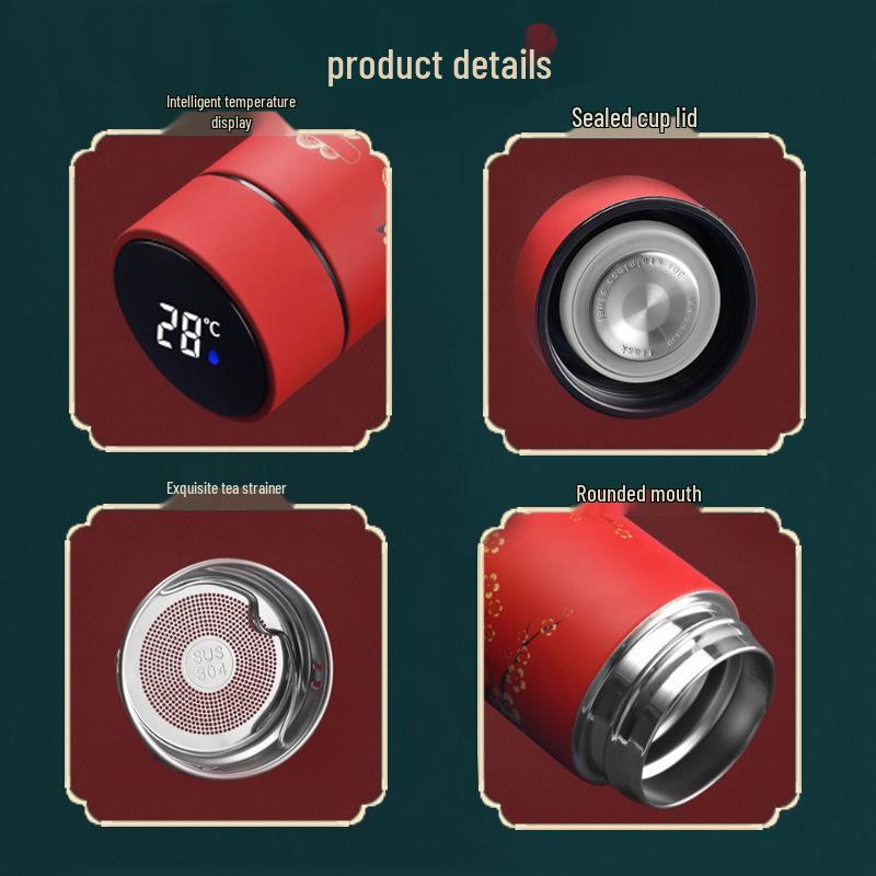 Smart Insulated 304 Stainless Steel Business Cup Gift Set with Printable Logo Anti-Scald Design