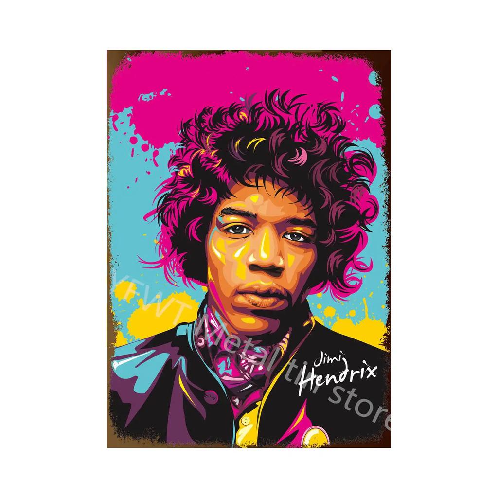 Vintage Music and Guitar Lovely Gift Metal Tin Signs Wall Decor Art Posters Bar Retro Plaques Painting Home Decor