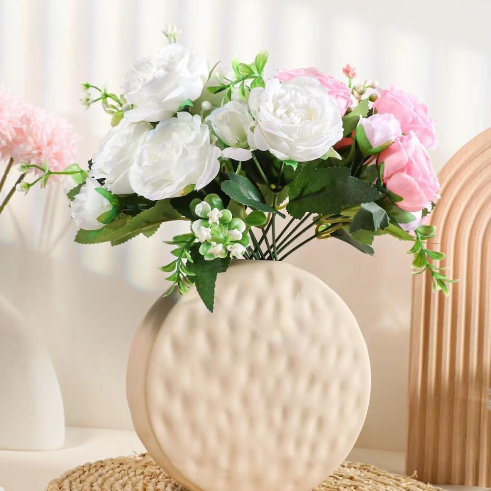 Realistic Touch Artificial Flowers Long Stem Fake Roses Home Wedding Bridal