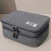 Bolsa de armazenamento de cabos Camada dupla Grande capacidade Gadget eletrônico portátil Organizador de viagem para casa