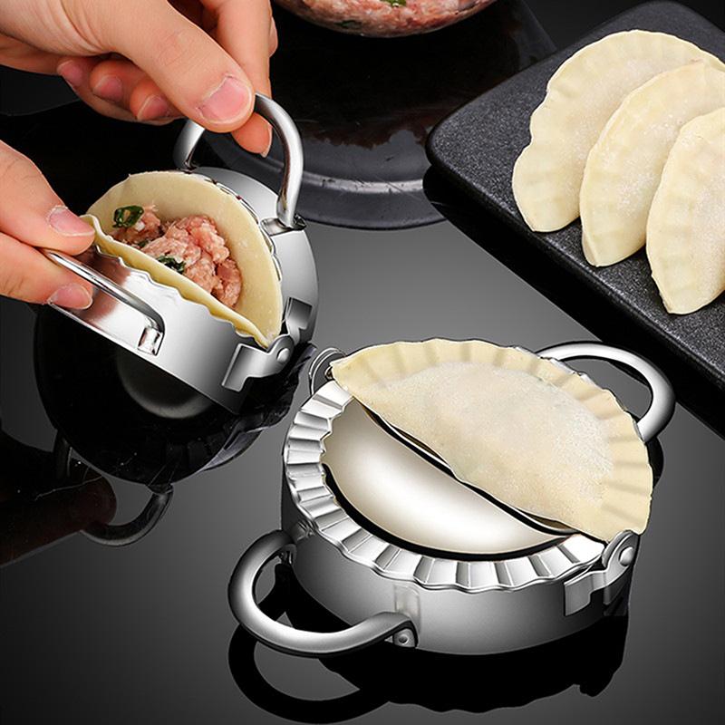 1 buc găluște din oțel inoxidabil Maker găluște piele mucegai Ravioli Maker presă plăcintă a face presă înveliș patiserie Maker accesorii de bucătărie