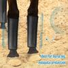 4Pcs Summer Horse Fly Boots Breathable Reduce Stomping Flies Bites Horse Mesh Leg Wrap Adjustable Horse Leg Leggings Guard Protective Cover Horse