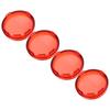 4pcs 6cmCelsius2.36in Motorcycle Turn Signal Light Lens Cover ABS   Motorbike Accessories