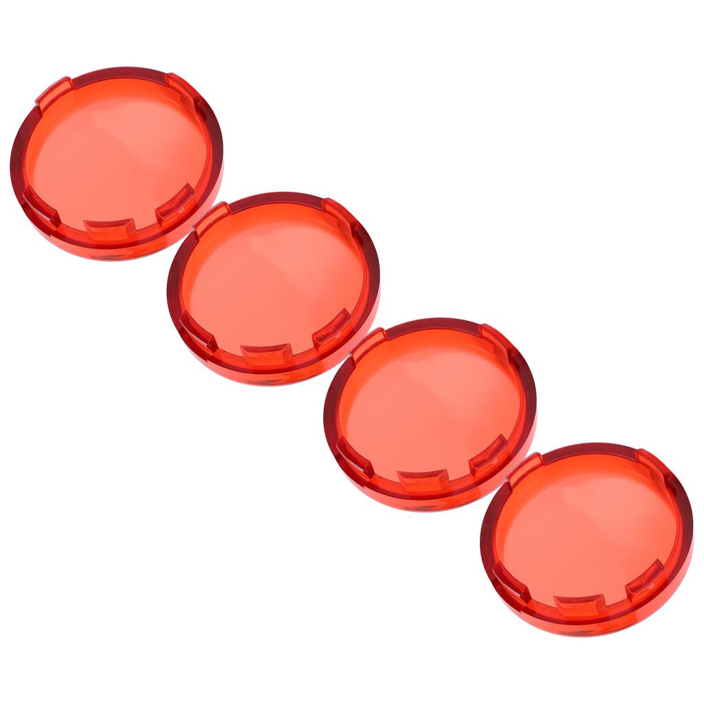 4pcs 6cmCelsius2.36in Motorcycle Turn Signal Light Lens Cover ABS Motorbike Accessories