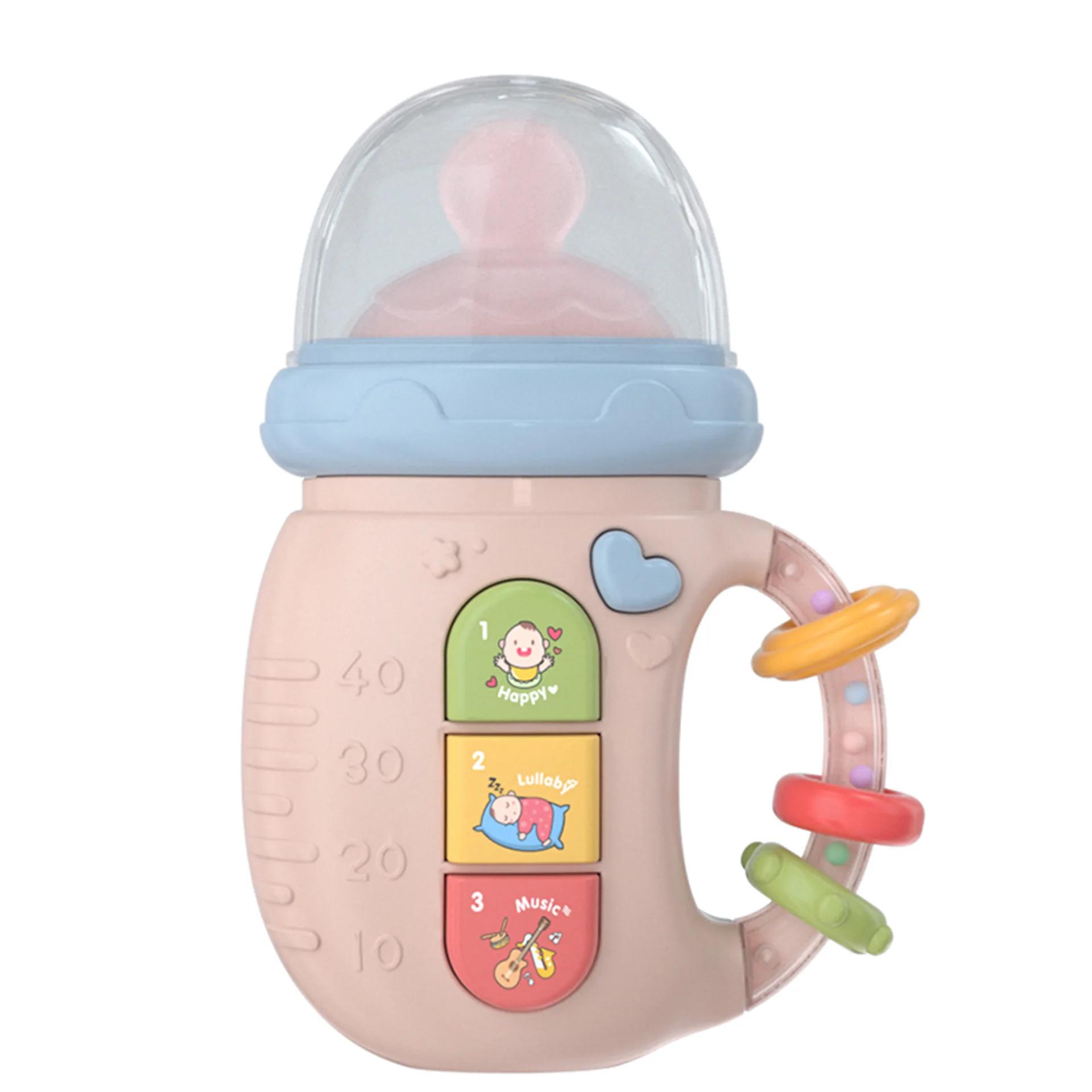 

Baby Music Sound Maker Teether Bottle Rattle Bell Teething Toys for Newborn Educational Light Mobile Rattles Toys Babies Gift
