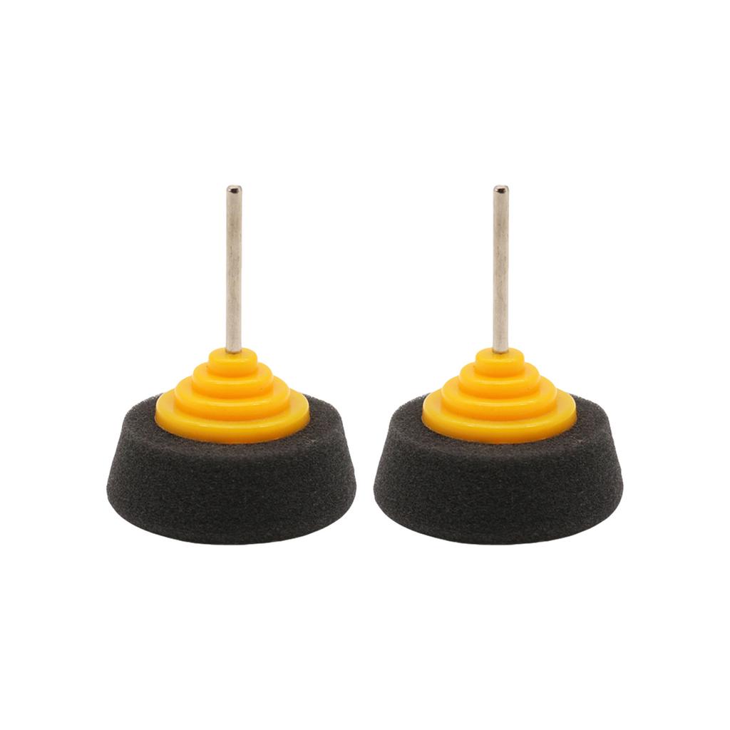 Pack mit 2 Hochdichte Schwamm-Polierpads für Autoräder und Oberflächen Bohraufsatz für Autopflege Präzise Arbeit