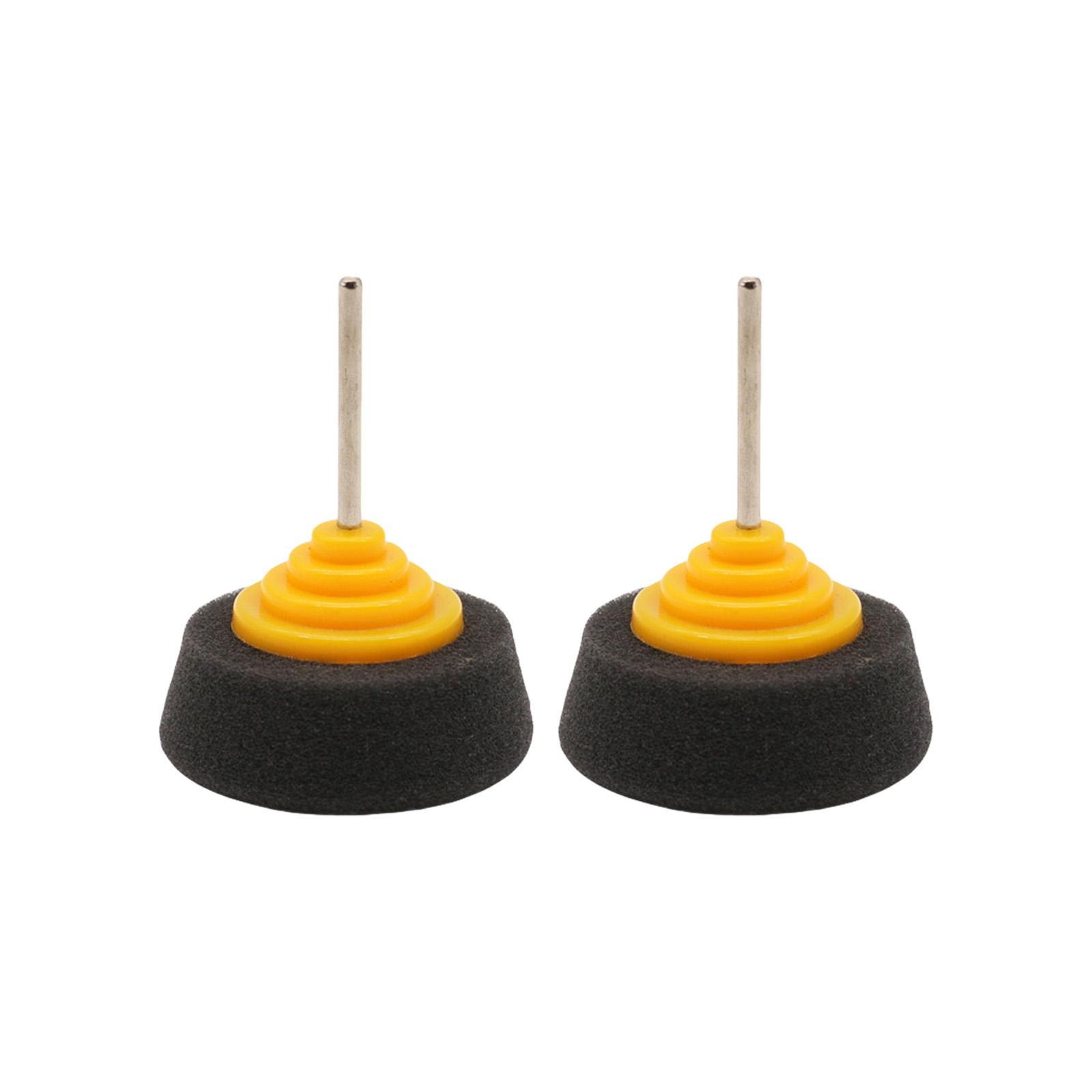 

Pack of 2 High Density Sponge Polishing Pads for Car Wheels & Surfaces Drill Attachment for Auto Detailing Precise Work 3