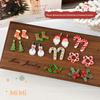100Pcs 3D Snowman Elk Nail Art Decorations Multipurpose DIY Craft Hair Jewelry Xmas Gift for Children