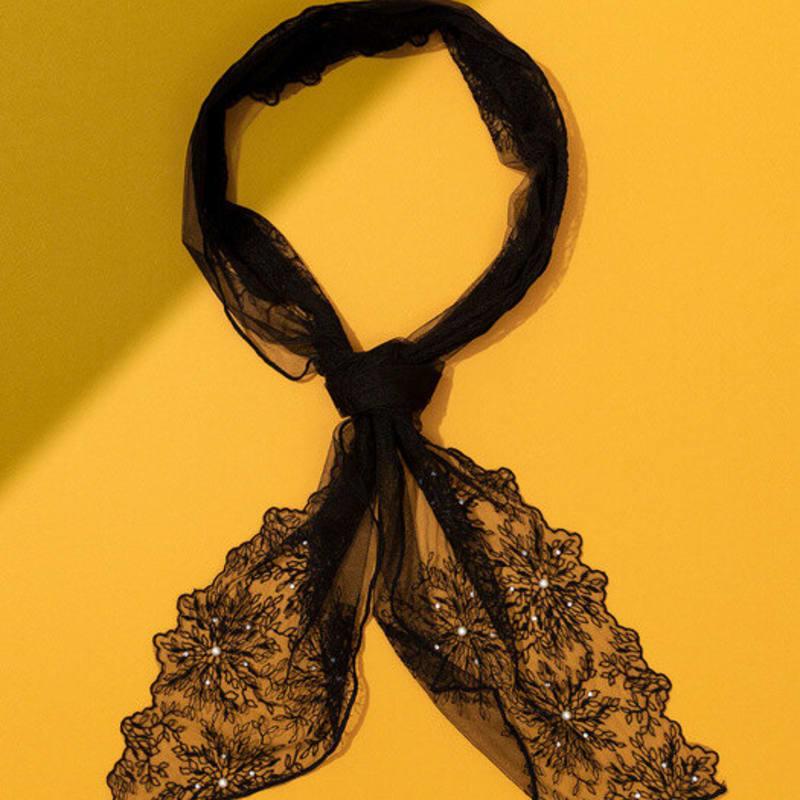 RECLOW RECLOW VIVIAN LACE Eșarfă de vară NEGRU