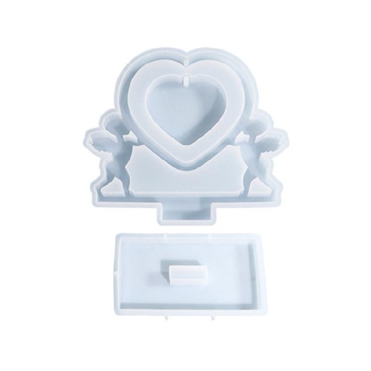 DIY Cupids Heart Picture Frame Mold Gift for Birthday Valentine s Day Home Decor 1