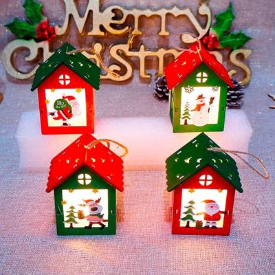 Noel Süsleri LED Işık Dağ Evi Otel Barı Noel Ağacı Dekorasyonu