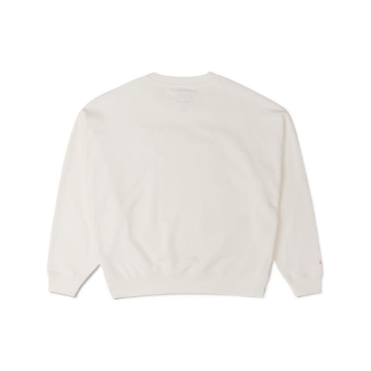 New Converse Sweatshirts Women's Milk White 10025069-A01