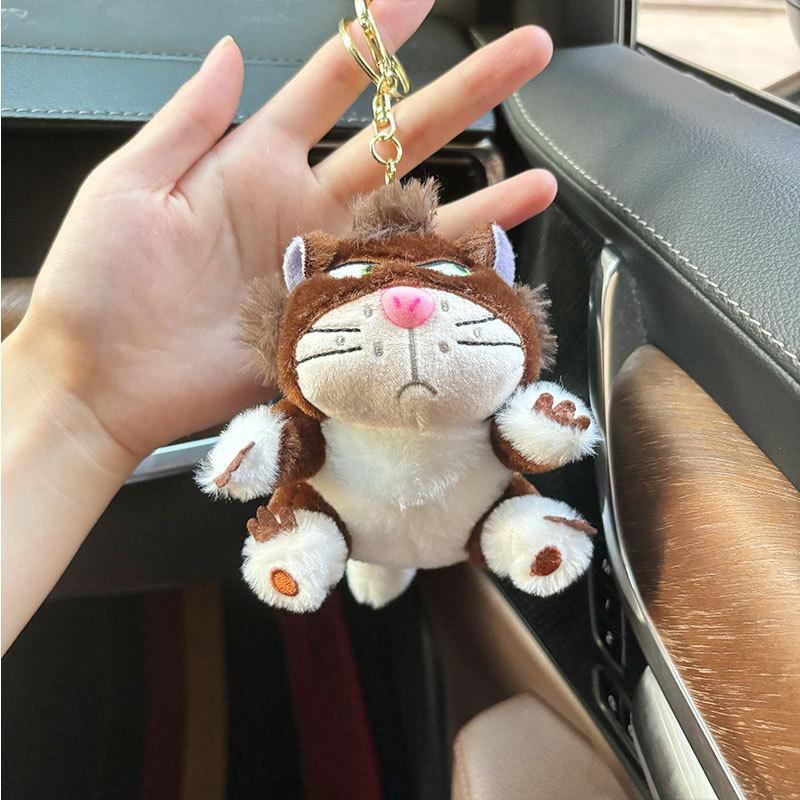 12cm Lucifer Cat Plush Pendant Children's Gift Car Bag Keychain Pendant Doll