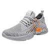 Men's shoes spring new sports shoes men's flying woven breathable running shoes large size soft-soled shoes men