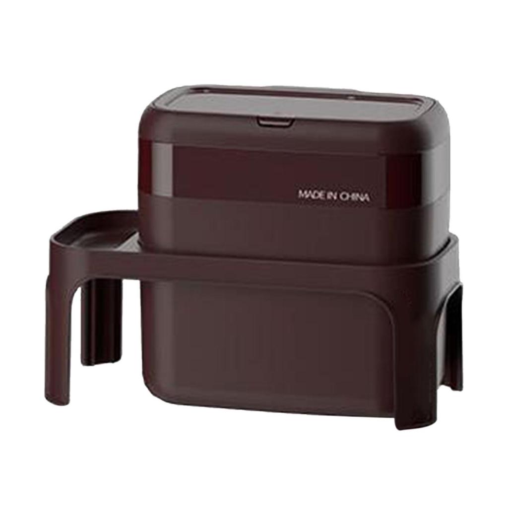 7L Car Trash Can with Lid Vehicle Garbage Bin Easily Install Universal Auto