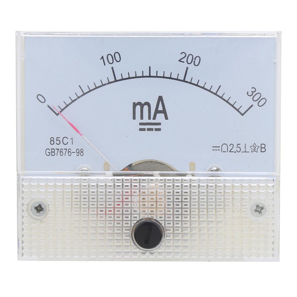 85C1 DC 0 ~ 300MA Wskaźnik Amperomierz Analogowy tester panelu prądu Miernik pomiaru prądu