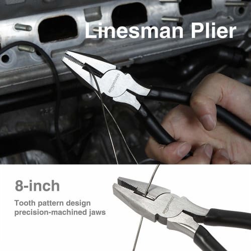 Basic 4-Piece Pliers Set in Black and Silver