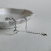 Silver Bracelet with Natural Mother-of-pearl, Cubic Zirconia, Product Weight 2.21 G (2186472)