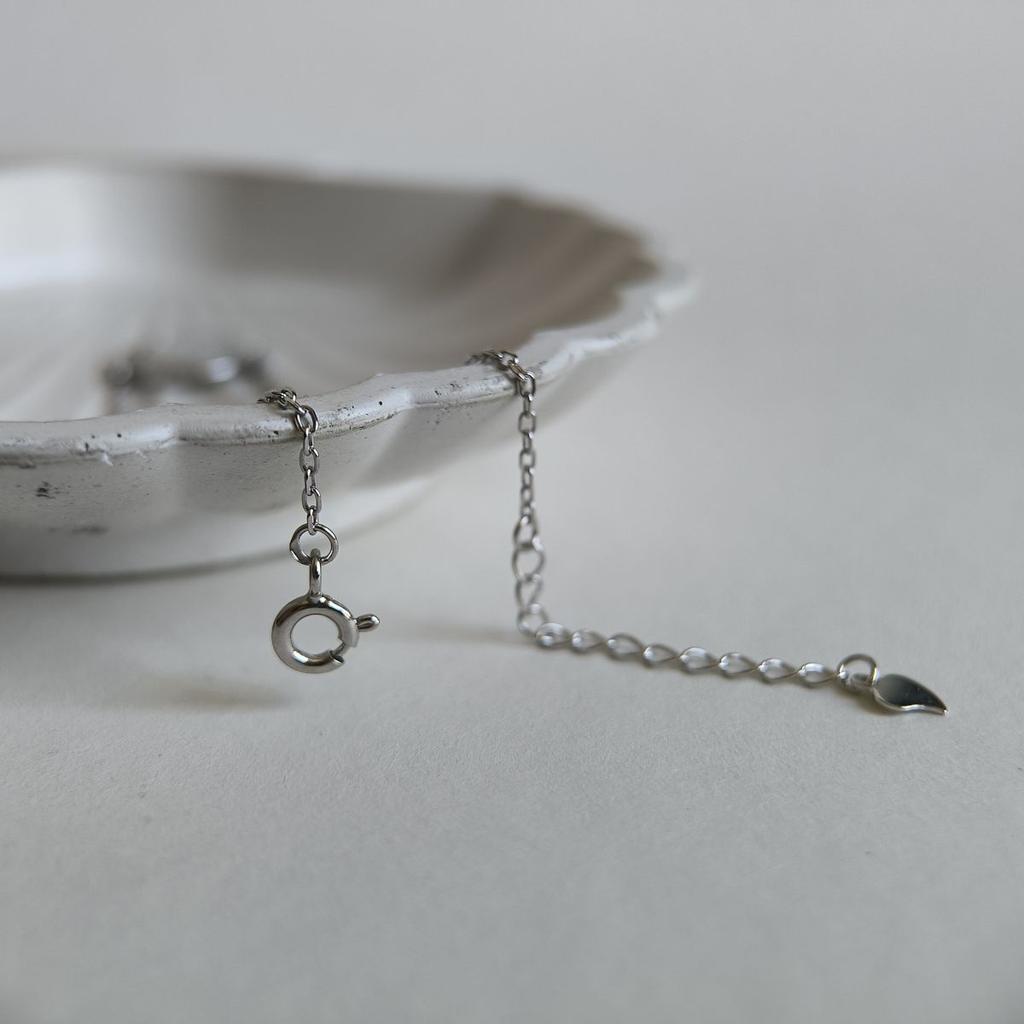 Silver Bracelet with Natural Mother-of-pearl, Cubic Zirconia, Product Weight 2.21 G (2186472)