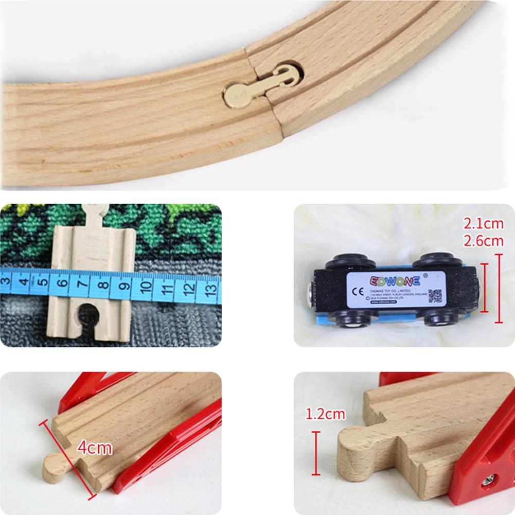 DIY Wooden Track Tools Bridge Train Track Accessories Suitable for Kids Educational Toys