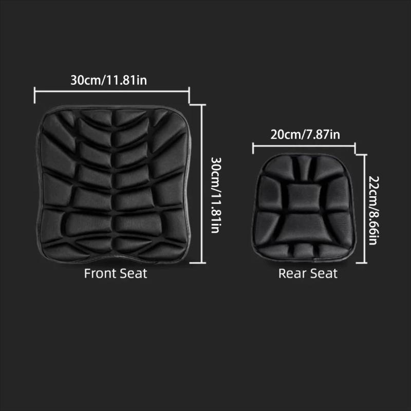 Motorcycle Seat Cover Front Rear Seat Cushion Thicken Breathable Cover Shock Absorption Seat Pad Cushion for Long Ride