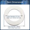 INFINAUTO Hub Centric Ring 108mm OD 67.1mm ID Car Wheel Hub Ring Aluminum Alloy Silver Tone 4pcs