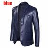 Large Size 7XL Leather Suit Loose Lapels Leather Jacket Men's Plus Size Leather Casual Suit Jacket