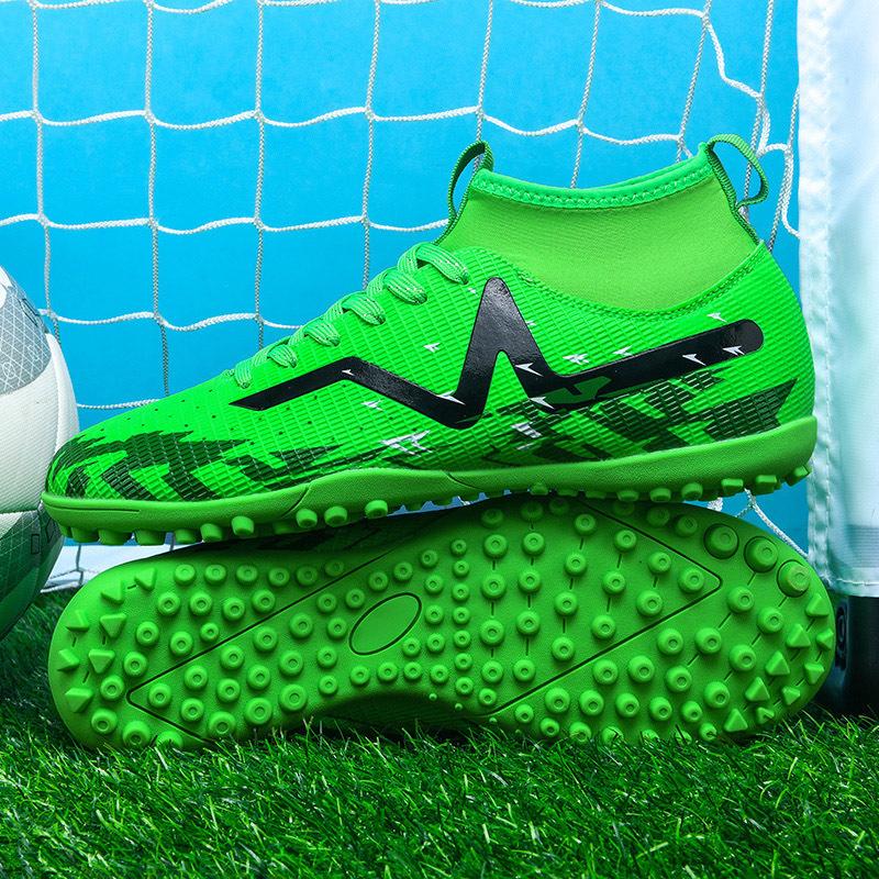 High-top New Football Shoes 2025 Male and Female Adult Students Children's Game Training Shoes TF Broken Nail Football Shoes