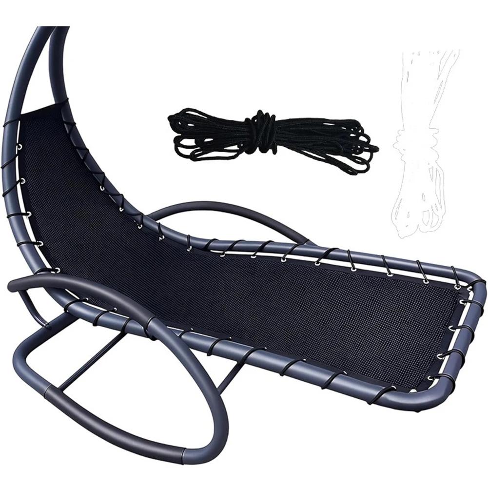 Black Replacement Seat Cloth For Textilene Hanging Swing Chair Cover Hanging Swing Chair Easy Installation Process Enhanced