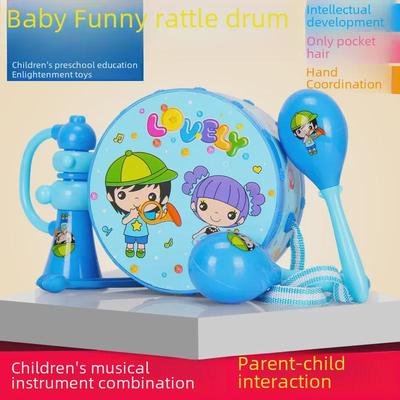 Authentic Children's Hand Drum Set: 6-Piece Musical Instrument Kit for Kindergarten and Parent-Child Play