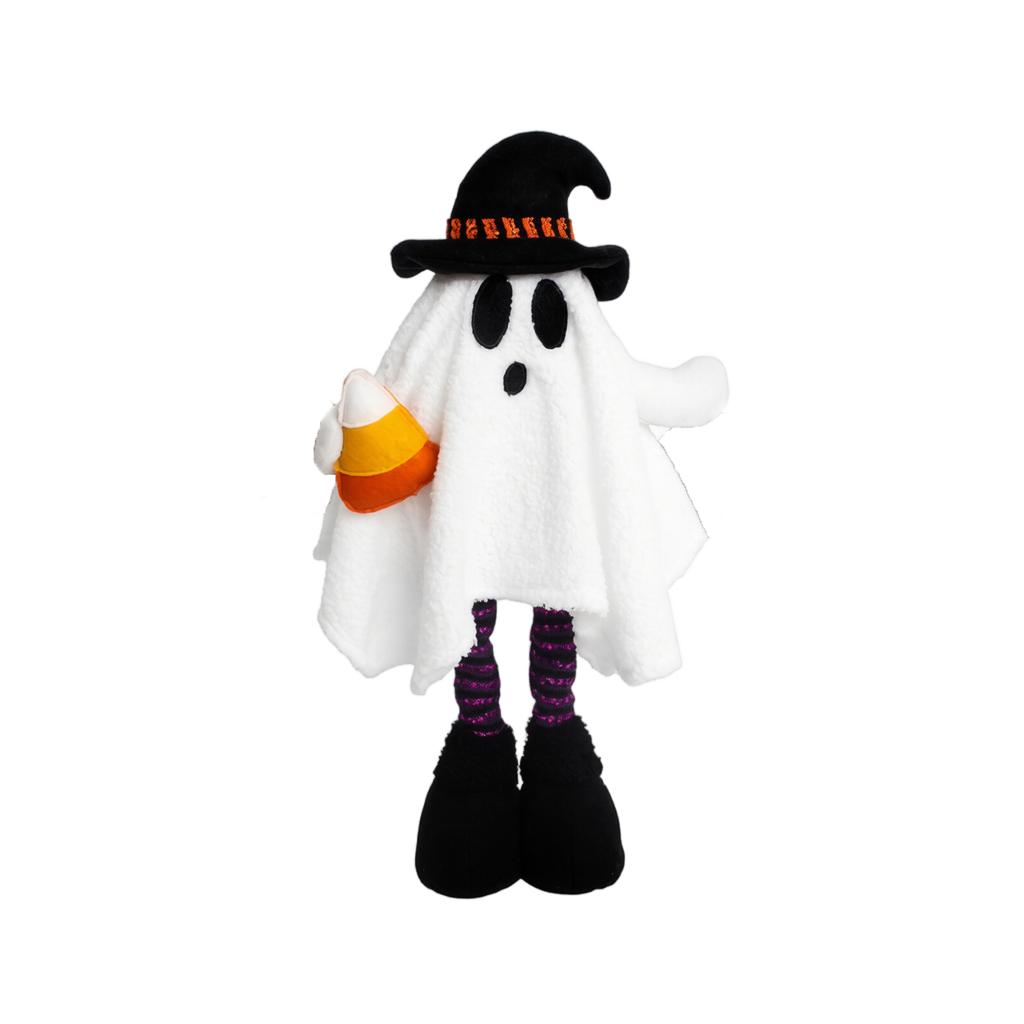 Halloween Figurine Plush Resin Statue Cute Standing Ornament for Indoor Shelf Desk Porch Entryway Decor
