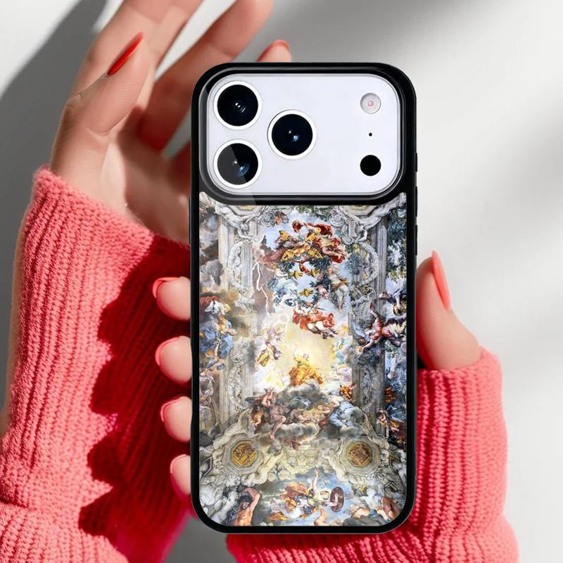 Renaissance Art Paint Phone Case for iPhone 17 Air 16e 15 14 13 Pro Max Back Cover for 12 11 Pro Coque