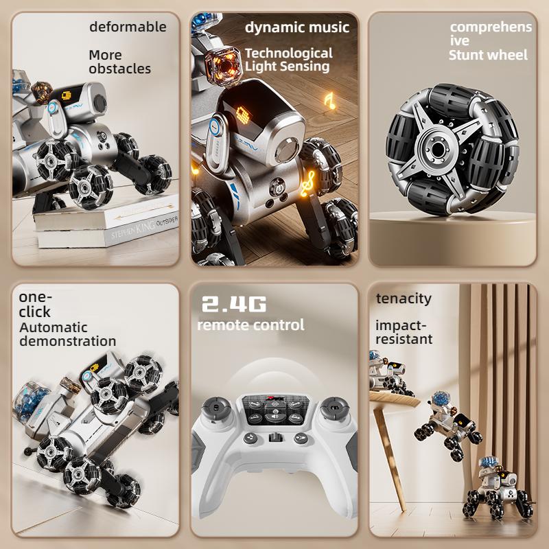 Smart Remote Control Robot Dog Children's Toy for Boys Electric Drift Car Gesture Sensing Eight-Wheel Stunt Mechanical Dog