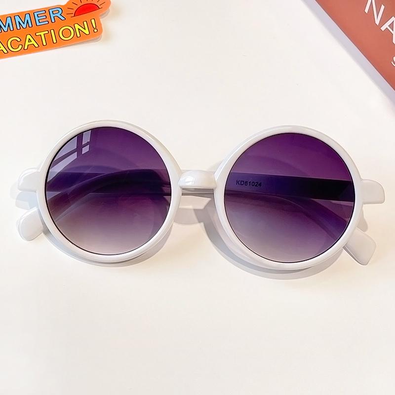 Boy Girl Cute Cartoon Bear Shape Fashion Round Sunglasses Children Vintage Sunglasses UV Protection Classic Kids Eyewear
