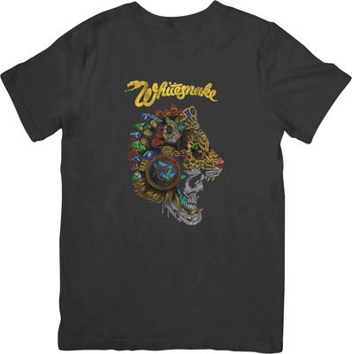 Whitesnake 2 Heavy Metal Music Fit for Men & Women Quality Cotton T-Shirt Black