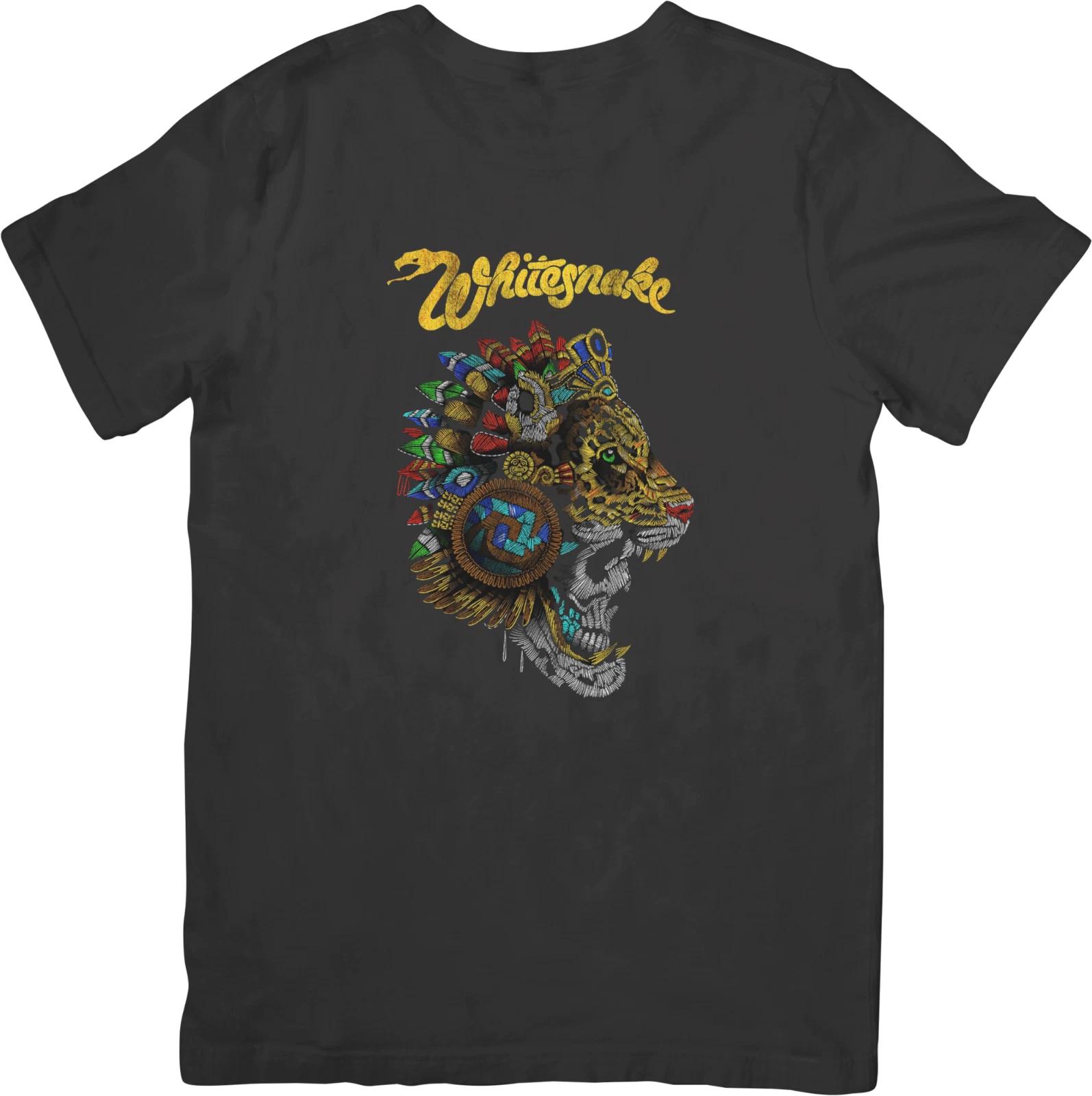 

Whitesnake 2 Heavy Metal Music Fit for Men & Women Quality Cotton T-Shirt Black L