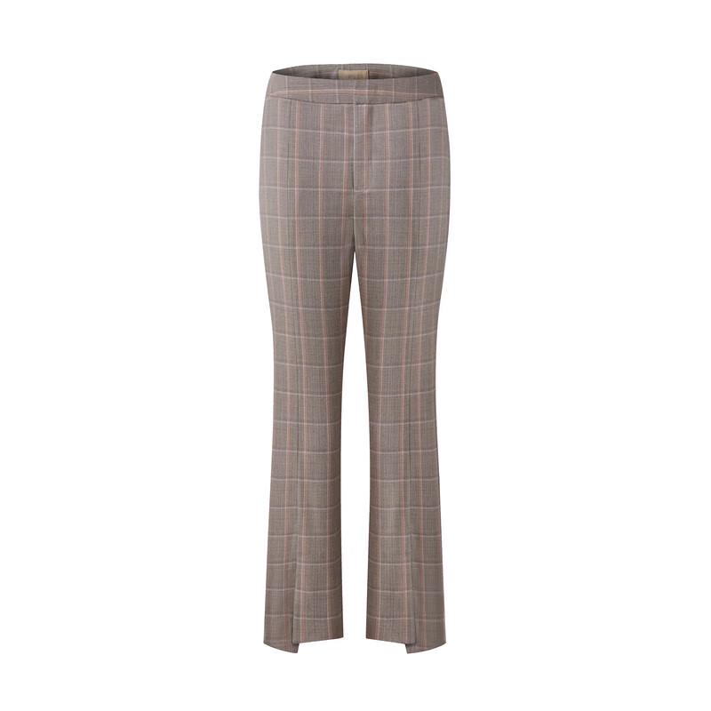 PORTS Women's Straight-Leg Plaid Pants LM9P003NFQ043